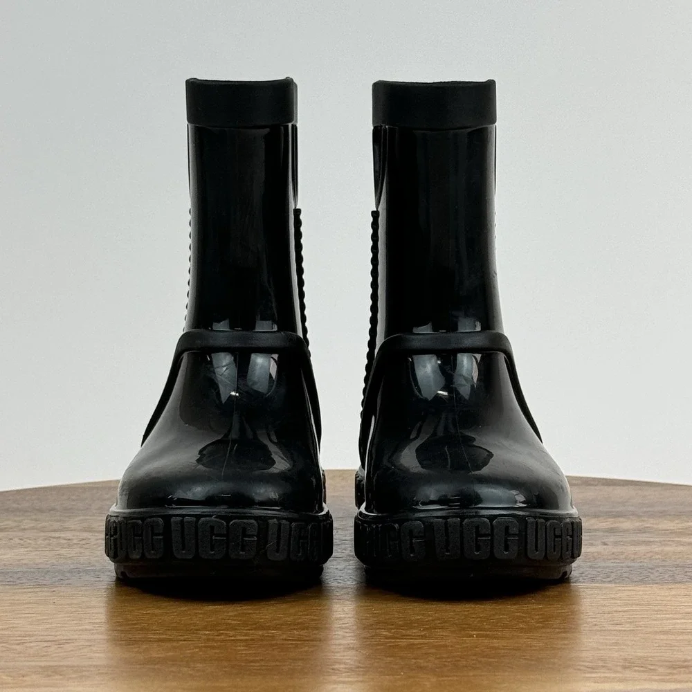 Toddlers‎ Girls Ugg Australia Drizlita Black Waterproof Rain Boots Size 8 C EUC